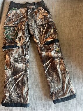 Kids Cargo Pants in Brown Camouflage